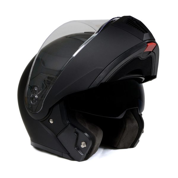 Milwaukee Helmets MPH9812DOT Flat Black Menace Advanced Motorcycle Modular Helmet Biker w  Drop Down Visor For Cheap