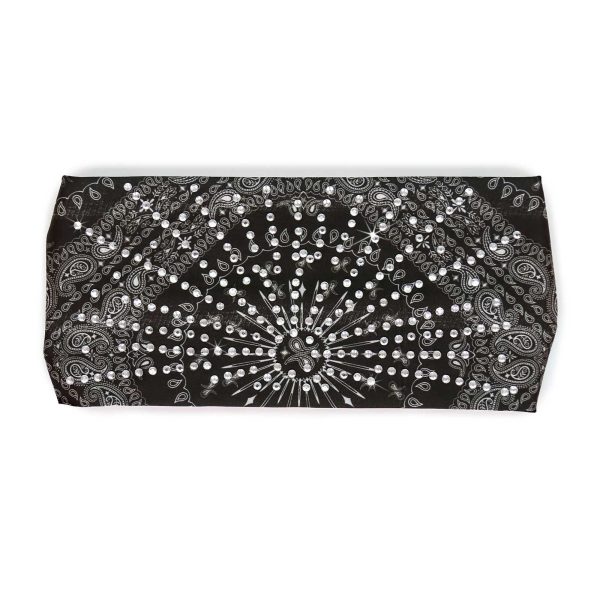 Milwaukee Leather | Bling Designed Wide Headbands-Headwraps for Women Biker bandana Classic Black- MLA8004 Online Hot Sale - Image 2