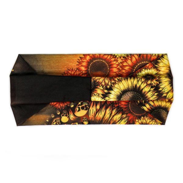 Hot Leathers Bling Bands Sunflower Skulls Rhinestone Crystal Headband Wraps RWC2045 Supply - Image 3