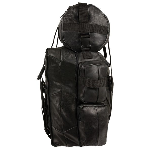 Milwaukee Leather SH537 Black Large Leather Deluxe Sissy Bar Pack Online - Image 4