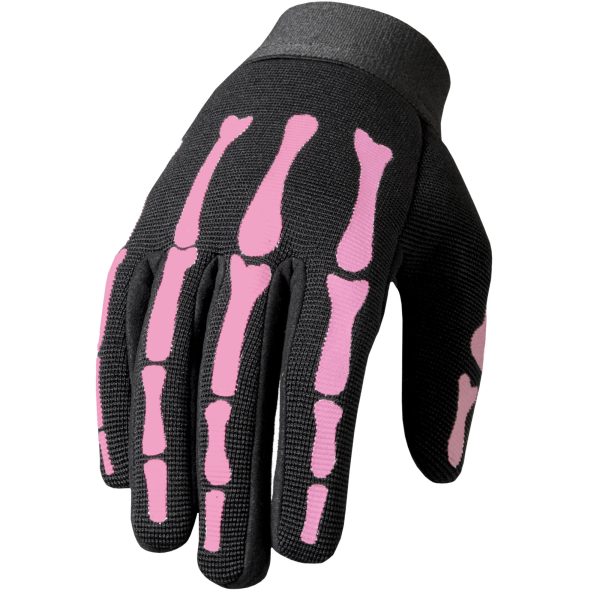 Hot Leathers GVL2006 Pink Skeleton Ladies Mechanics Gloves Sale