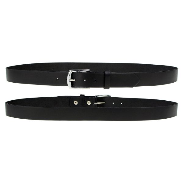 Milwaukee Leather MP7114 Men s  Light Black Genuine Leather Belt with Interchangeable Buckle - 1.5 inches Wide Cheap - Image 4