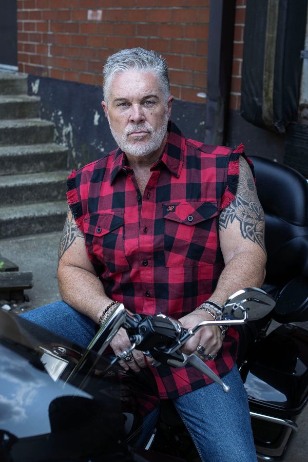 Milwaukee Leather MNG11692 Men’s Classic Black and Red Button-Down Flannel Cut Off Frayed Sleeveless Casual Shirt For Discount - Image 5