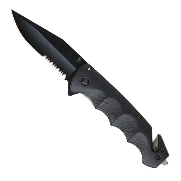 Hot Leathers Black Matte Knife w  Clip KNA1151 Online Sale