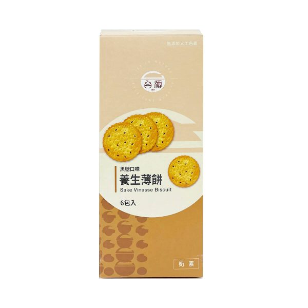 台灣直郵【台酒】 TTL TAIWAN 酒粕黑糖養生薄餅 120g 6入 Online now